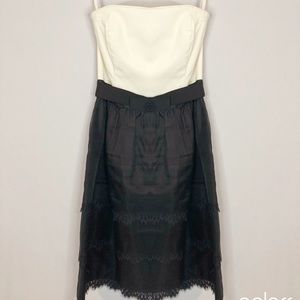 BOGO🖤 WHBM COCKTAIL MINI CREAM & BLACK MINI DRESS